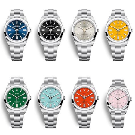 rolex dial colors|rolex color chart.